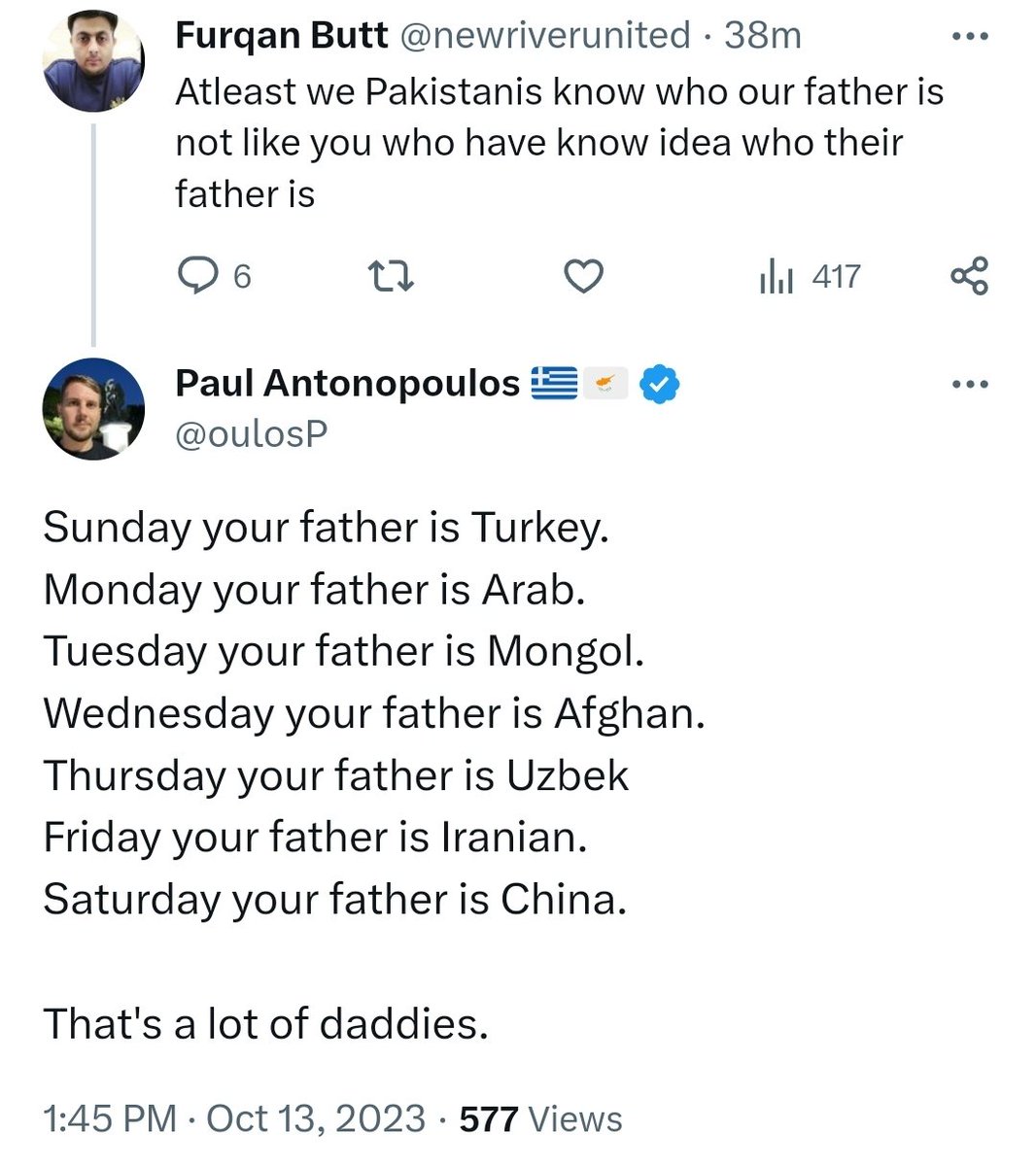 This is Paul spanking the butt of Furqan 😭😭