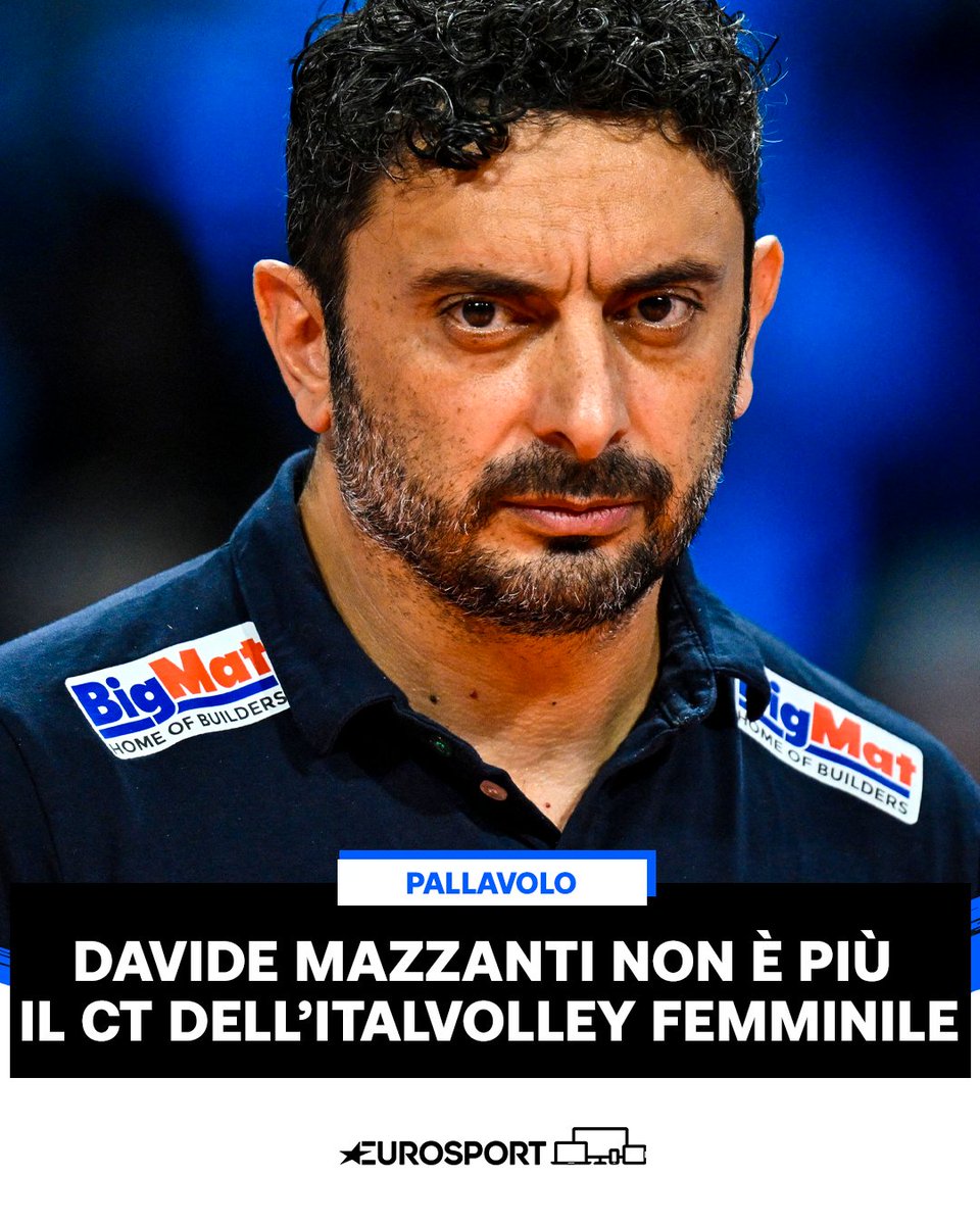 Eurosport_IT's tweet photo. 🚨 UFFICIALE: si separano le strade dell'ItalVolley e del CT Davide Mazzanti: c'è la risoluzione consensuale del rapporto 👋🏐🇮🇹 

#EurosportVOLLEY | #Pallavolo | #ItalVolley | #Mazzanti https://t.co/psFSt1uiHG