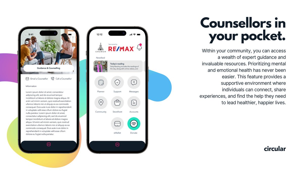 circular_app_'s tweet image. Unlock a path to growth and resilience with Circular&apos;s Counseling feature. Connect with experts, share, and strengthen your mental well-being. In this changing world, we&apos;re here to support you.  #MentalHealthMatters #GuidanceCounselling