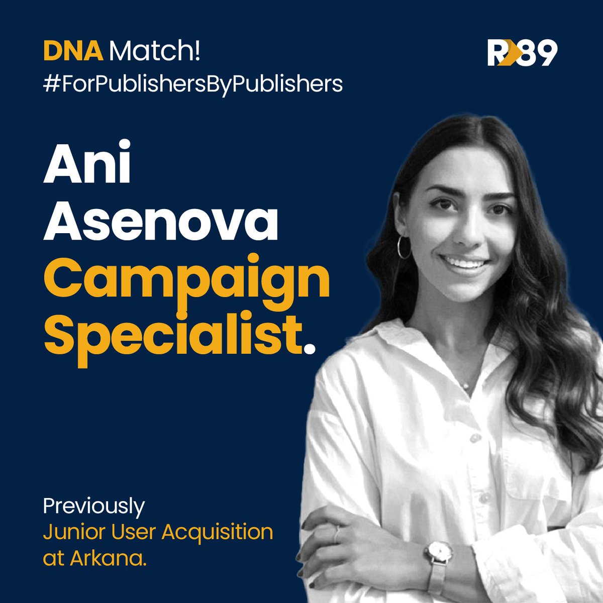 refinery89's tweet image. Meet @refinery89  : 📷We're thrilled to welcome Ani Asenova to the @refinery89   family! 📷
This week, we have one more great addition to our team: a brand new Junior Campaign Specialist, Ani Asenova.
#MeetRefinery89 #DNAmatch #ForPublishersByPublishers