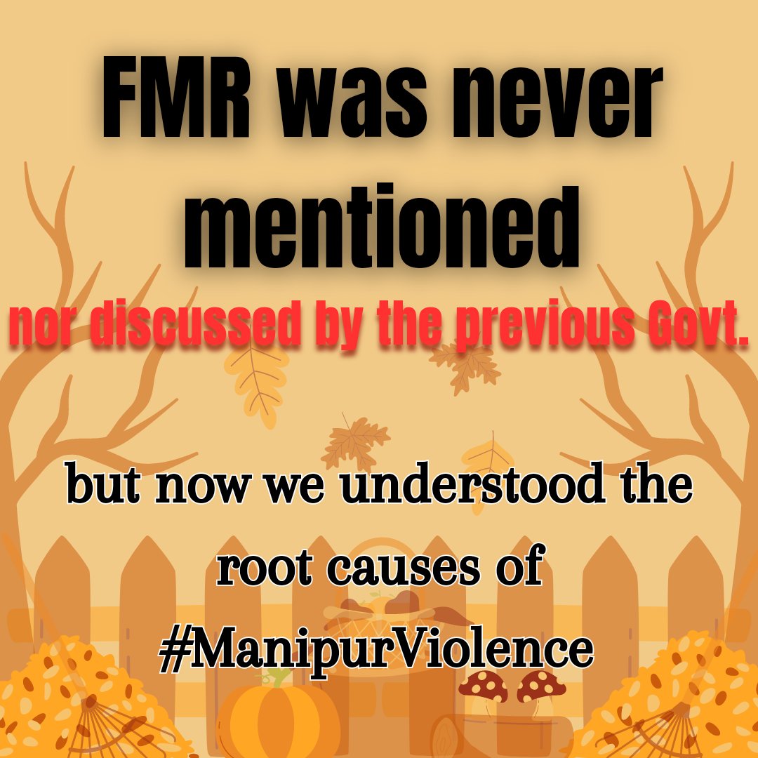 I don't think that the current Government has neglected the issues. Free Movement Regime (FMR) was one big loophole and it needs to be removed for a stable Manipur.

FMR accelerates the influx and there is an issue of abnormal population growth in Manipur. Moreover, it
