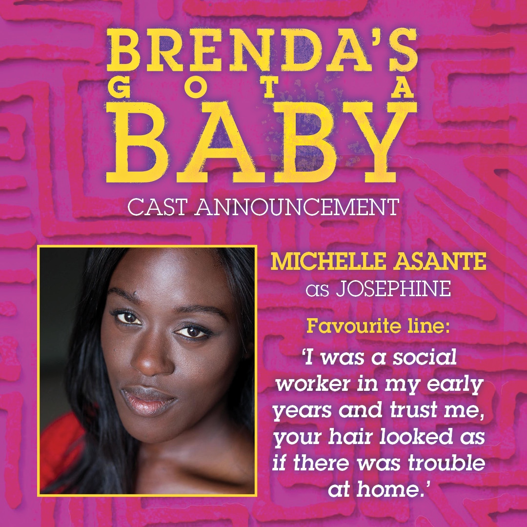 Introducing Michelle Asante as Josephine in Brenda's Got a Baby.

31 Oct - 2 Dec 2023, New Diorama Theatre, Co-Produced with <a href="/nvrchuk/">Nouveau Riche</a>.

Ticket link below 🎟️ 👇

newdiorama.com/whats-on/brend…