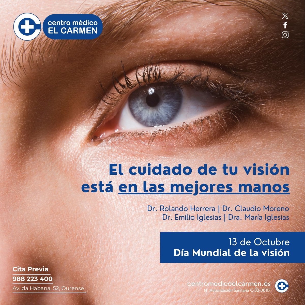 El cuidado de tu visión está en las mejores manos Día Mundial de la visión #13deOctubre