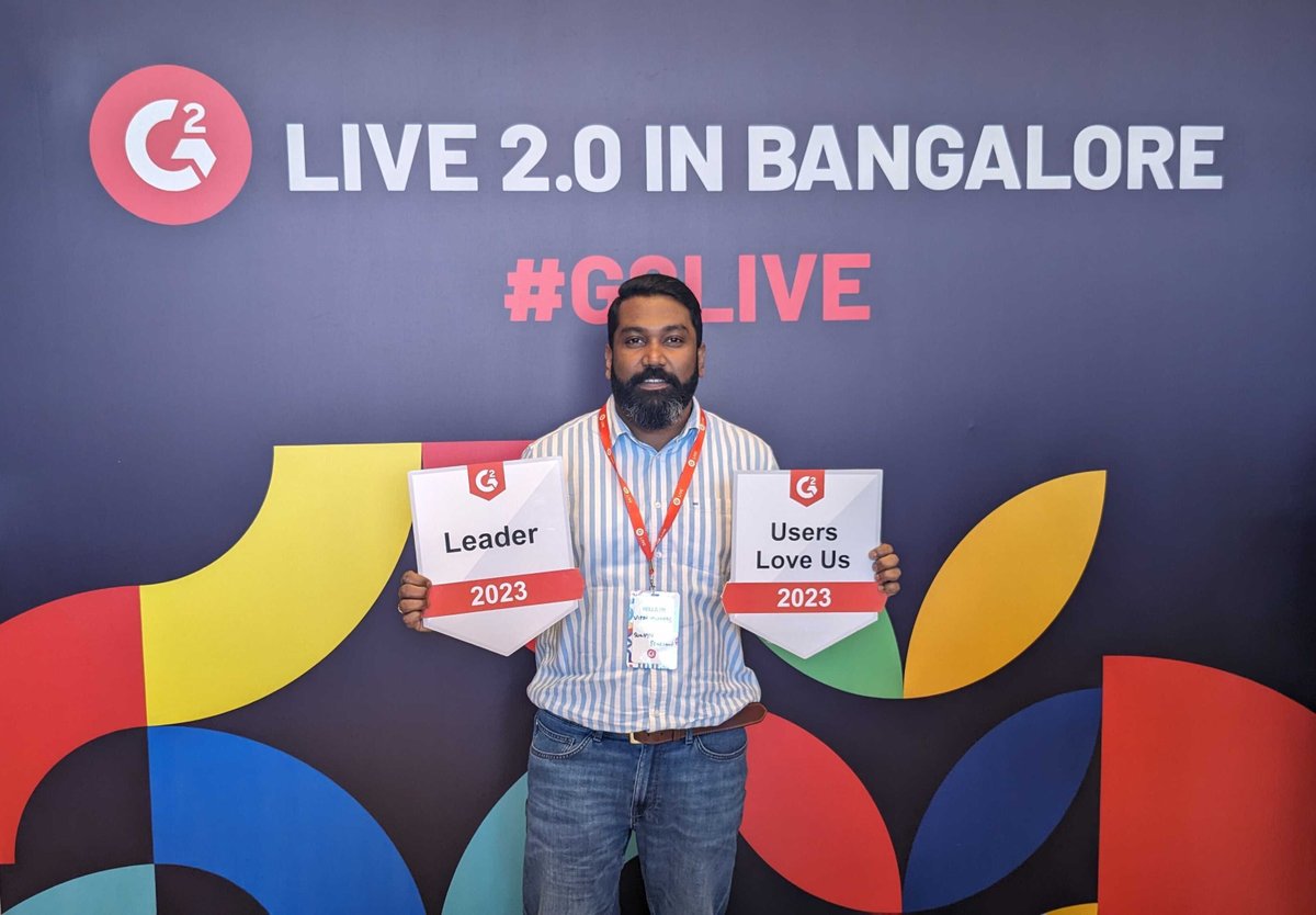 SurveySparrow (@surveysparrow) on Twitter photo ๐ธ : Straight from G2 Live 2.0 in Bangalore!
We're thrilled to announce that we are ranked #4 on the list of Best Software Companies in India.๐In the spotlight stands <a href="/vipint7/">Vipin Thomas</a>, Vice President of RevOps at SurveySparrow, displaying our prestigious awards.
#G2 #G2Leader #G2Live ๐ธ : Straight from G2 Live 2.0 in Bangalore!
We're thrilled to announce that we are ranked #4 on the list of Best Software Companies in India.๐In the spotlight stands <a href="/vipint7/">Vipin Thomas</a>, Vice President of RevOps at SurveySparrow, displaying our prestigious awards.
#G2 #G2Leader #G2Live