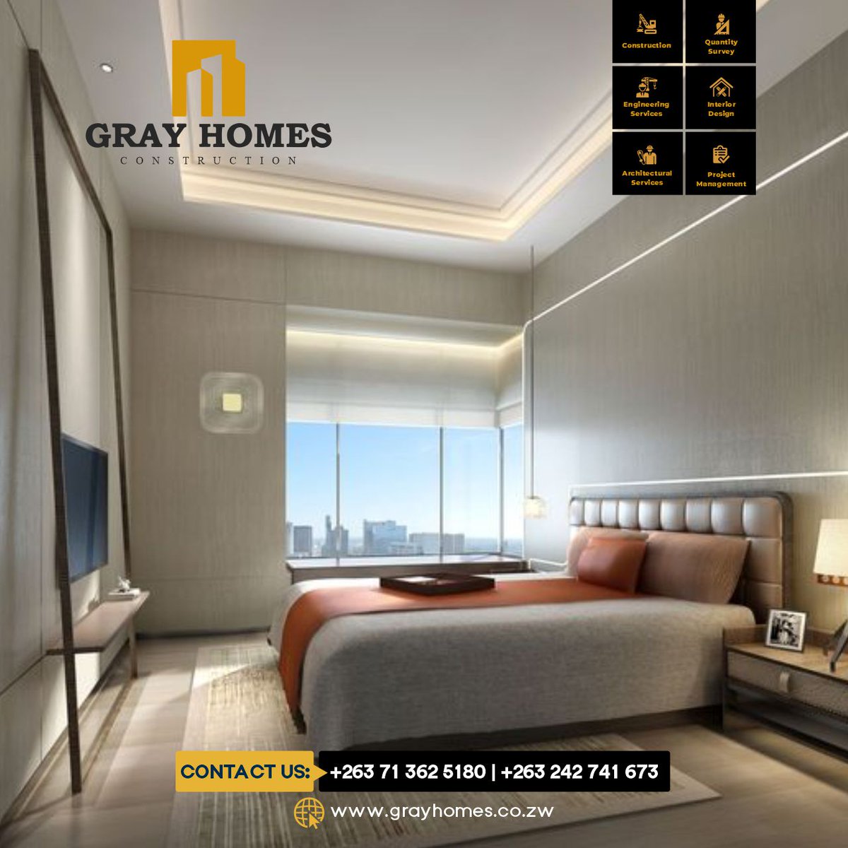 grayhomes2's tweet photo. Investing in a well-designed bedroom can have a profound impact on your quality of life. Let us help you create the bedroom of your dreams, where you can unwind, recharge, and wake up feeling refreshed every morning. https://t.co/0r5nAhVZu5