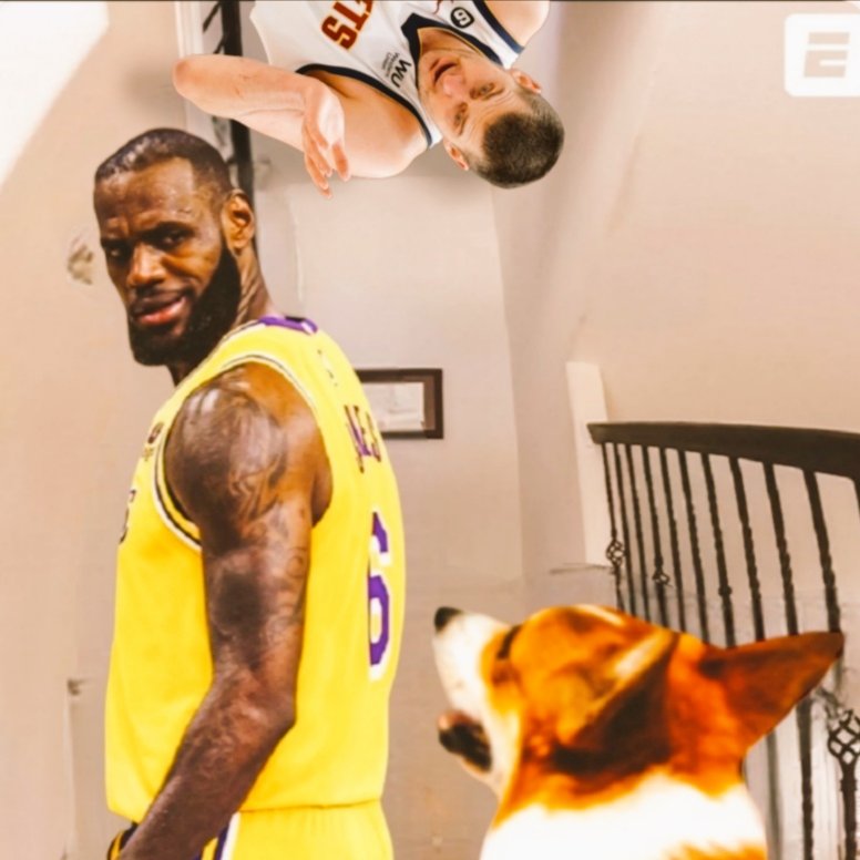 I can be a editor, right? Old pic, but found it x <a href="/KingJames/">LeBron James</a> <a href="/nba/">NBA</a> <a href="/Joker_Jokic/">JokicJoker</a> and I hope good next season to all players and fans 🔥🌏🖖