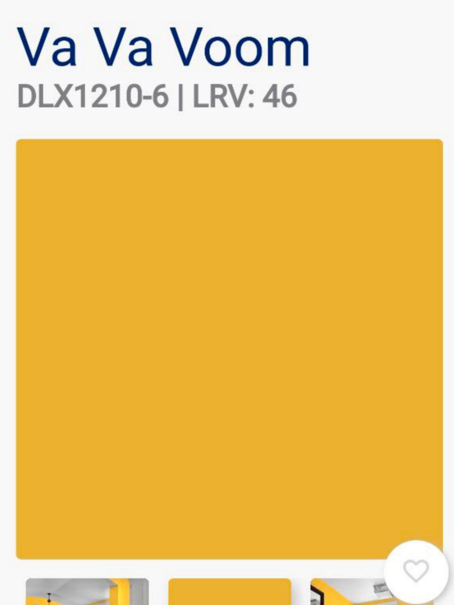 KartaTchk's tweet photo. Today I learned that there is a yellow color called "Va va voom"! 🤩😂

"Rich gold is beautiful in a bedroom, kitchen or foyer. Also use this in a dining room for an aristocratic appeal. Pair with white trim."
#GoodOmens2 #RenewGoodOmens https://t.co/ydzkiePwNI
