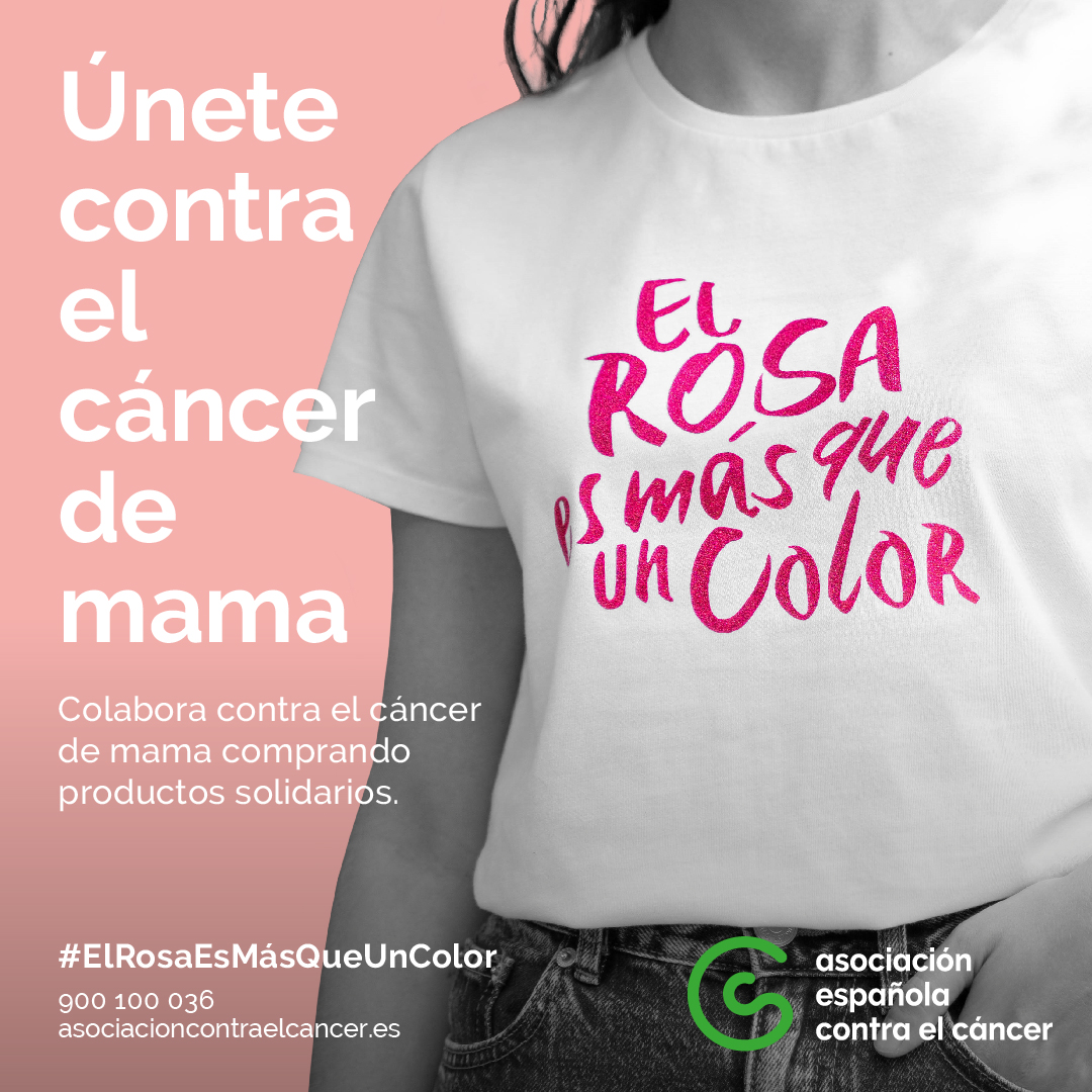 Apoyo,  escucha, investigación, supervivencia, comprensión... Esto es lo que hay   detrás del rosa. Luce esta camiseta y difunde que #ElRosaesMásQueunColor   tienda.contraelcancer.es/camiseta-el-ro…