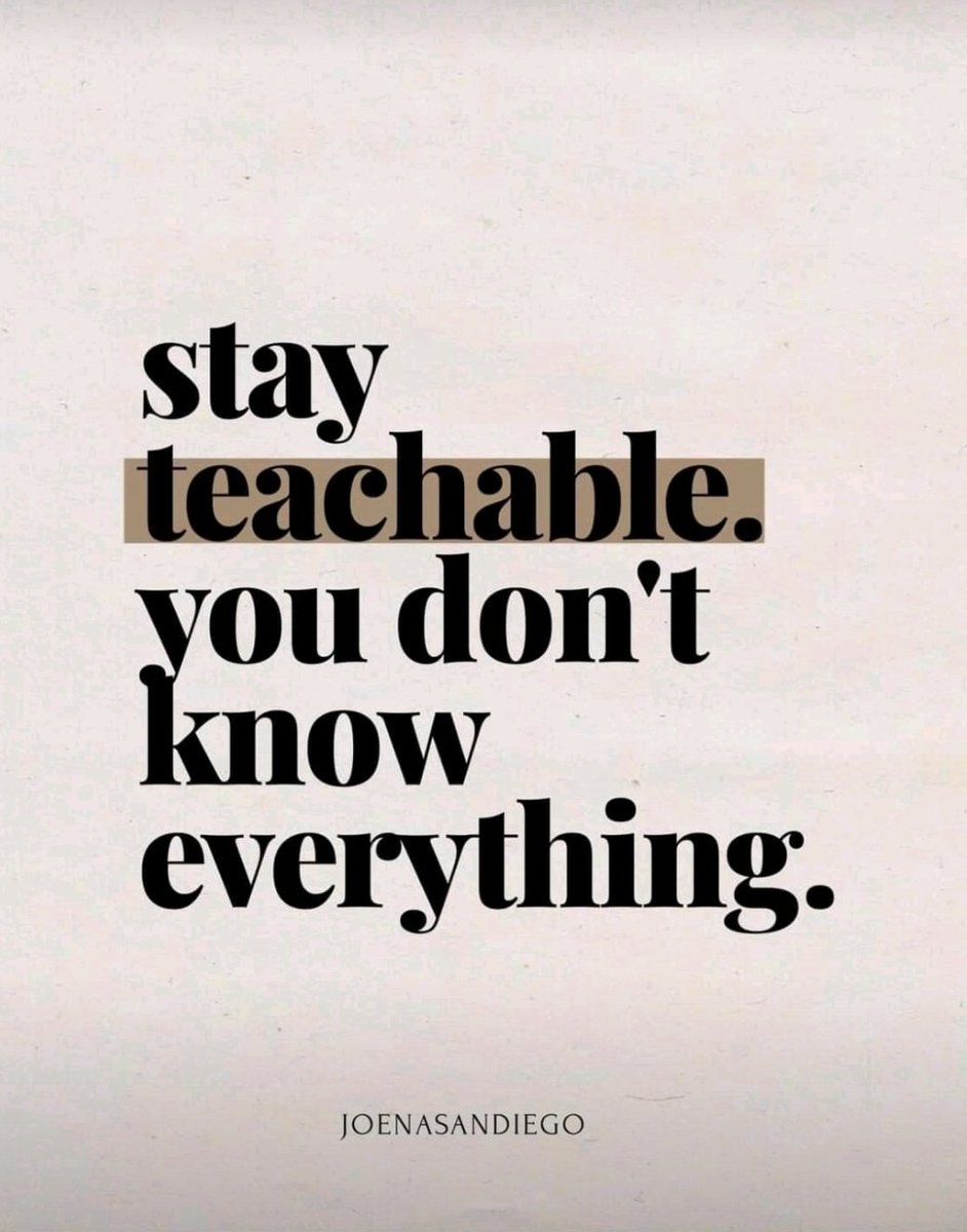#Teachableness