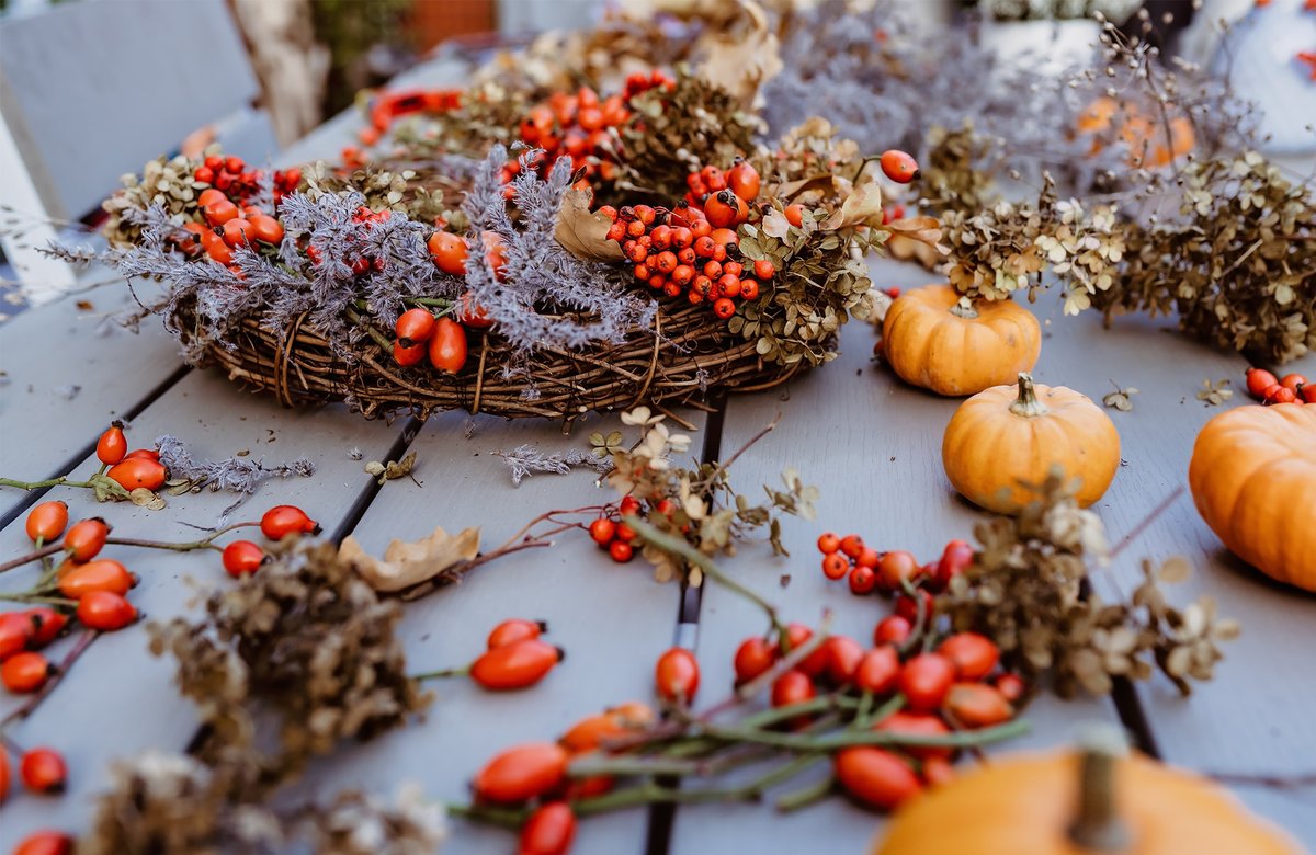 🔵 DIY, couronne d’automne à faire soi-même avec les matériaux du jardin dlvr.it/SxNYqq