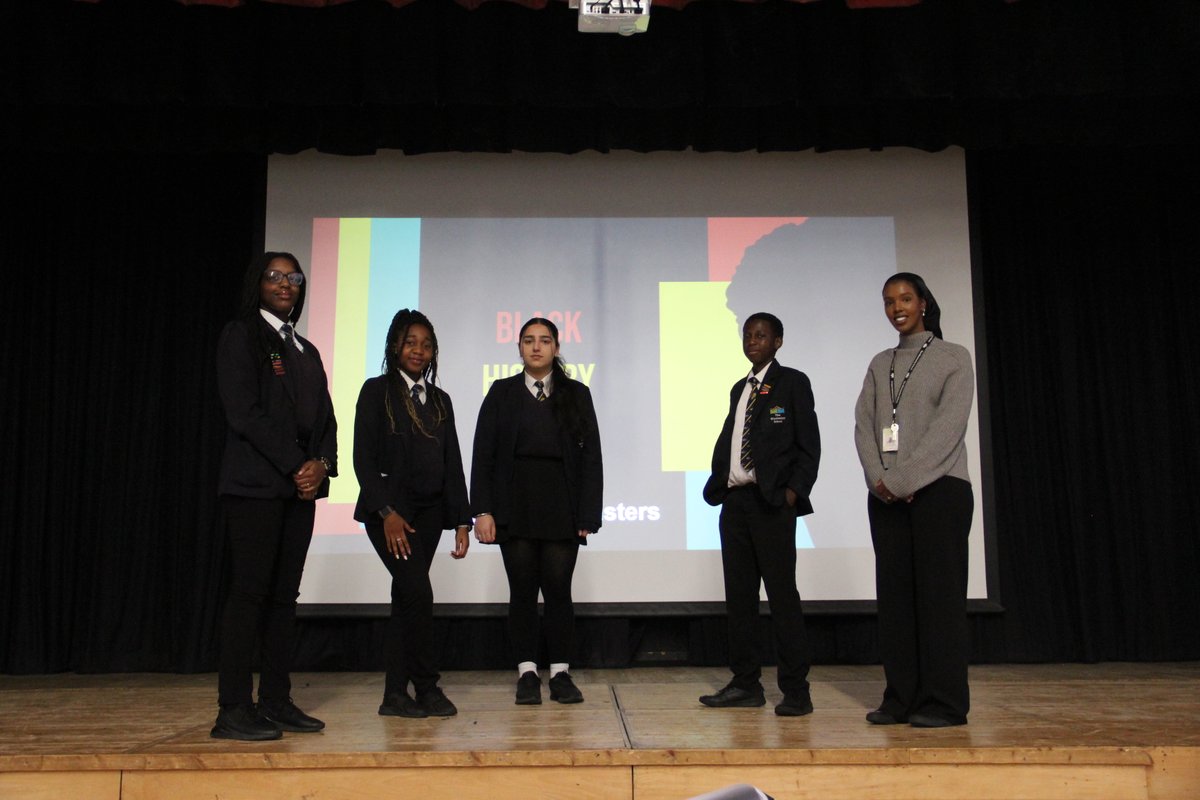 #StephenLawrence Ambassadors have been delivering assemblies for #BlackHistoryMonth . This year’s theme is ‘Saluting Our Sisters’ ambassadors shared stories of exceptional black women and their contribution to British history such as Betty Campbell and Baroness Doreen Lawrence.