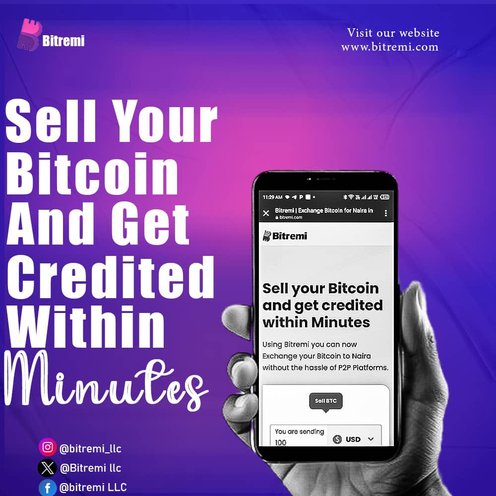 BitremiLLC's tweet photo. Unlock the Value of Your Exchange! Instantly Sell and Get Credited immediately!
Visit https://t.co/Lt3qpAan4b and enjoy the easiest trading experience youโve ever had!
#tradingmadeeasy #madeinnigeria #bitremi #qualityassurance #seamlesstransactions #exchange #instantcredit https://t.co/FWiGVqA2X0