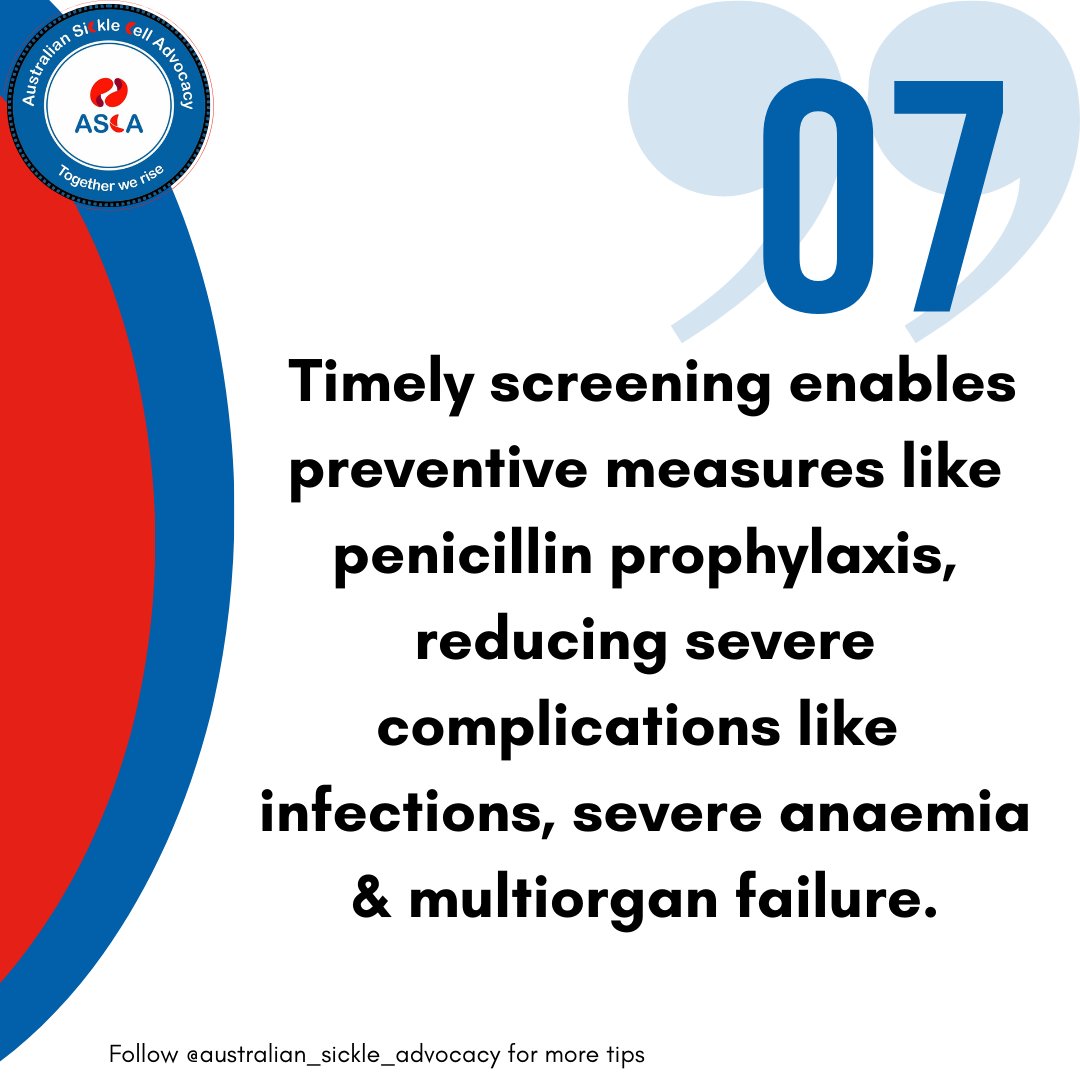 AuSickle's tweet photo. โจ Early detection, brighter tomorrows! Support Newborn Sickle Cell Screening and empower lives. โจ Let's make a difference together! โจ ๐ช
@healthgovau
#SickleCellDisease
#Australiansicklecell #TeamASCA" https://t.co/S0OtZObHO0