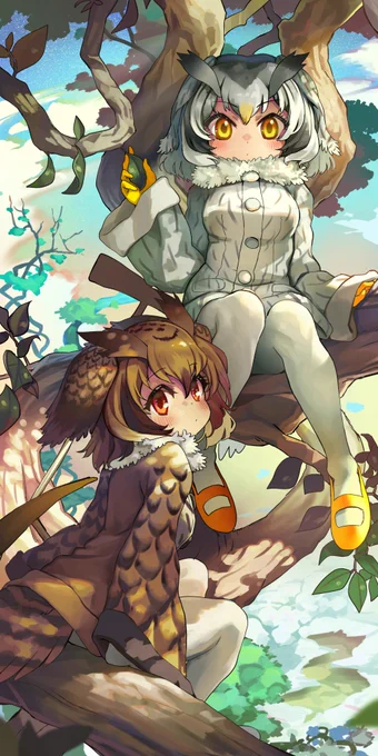 コノハ博士とミミ助手 #けものフレンズ 