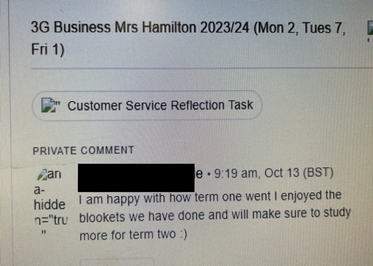 Lots of positive feedback from S3 Business @Greenwood_Acad this morning. Hope everyone has a fantastic break 🤩 #enthusiasticpupils #feedback #reflection #business #fantasticfriday