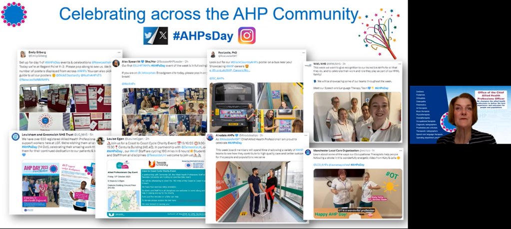 Ros Leslie, PhD (@rosleslierwt) on Twitter photo Wonderful to see examples of the fantastic work and celebrations happening across our #AHPCommunity in <a href="/SuzanneRastrick/">Suzanne Rastrick</a>βs address this morning! π
Especially our #BlackCountryAHPs posters!! ππ
<a href="/BC_AHPs/">Black Country AHP Council</a> Wonderful to see examples of the fantastic work and celebrations happening across our #AHPCommunity in <a href="/SuzanneRastrick/">Suzanne Rastrick</a>βs address this morning! π
Especially our #BlackCountryAHPs posters!! ππ
<a href="/BC_AHPs/">Black Country AHP Council</a>