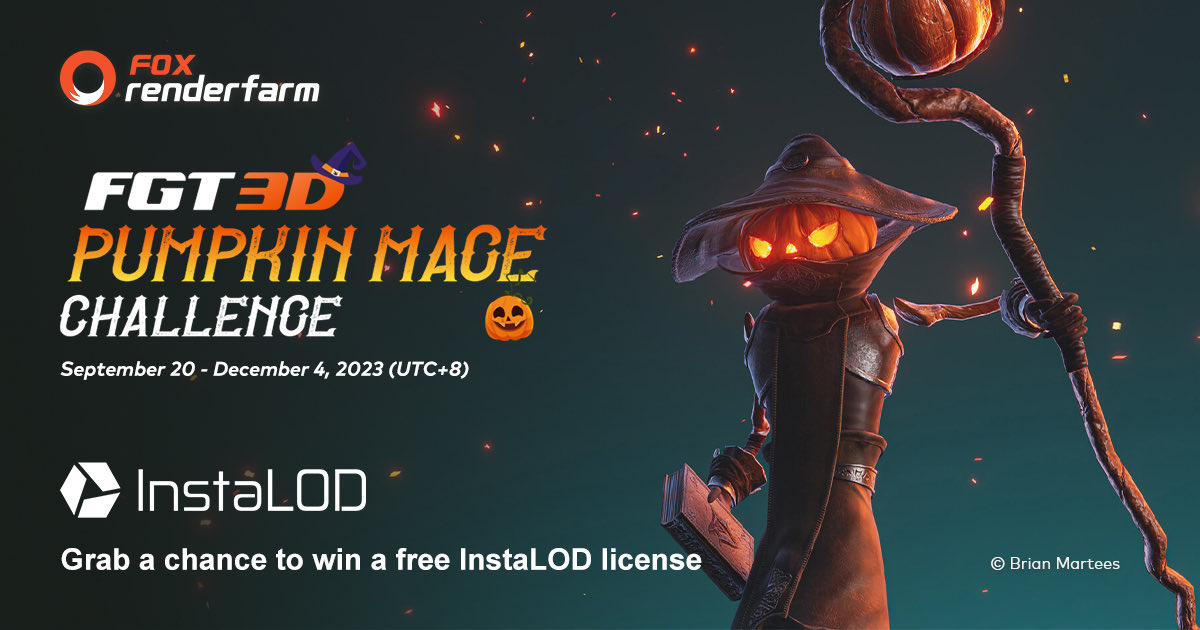InstaLOD's tweet photo. Ready for the Halloween season? The 10th Annual FGT3D Pumpkin Mage Challenge is here, channel your pumpkin magic now!🎃✨Dive into the competition and stand a chance to win big with an #InstaLOD license! Join now: https://t.co/rL5juZB41q #FGT3D #InstaLOD #Abstract https://t.co/RBmLrBbXFO