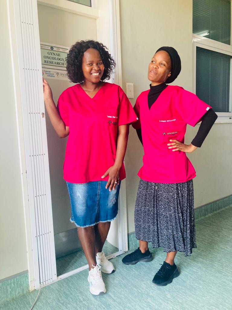 Yamkela and Yolanda - our Eastern Cape Team - at their office. #cancer #cancerresearch #cancerawareness #earlydiagnosis