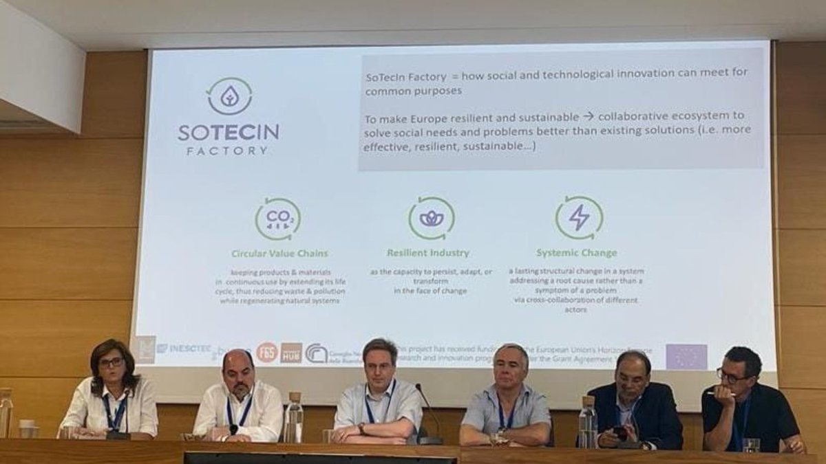 SoTecIn Factory was presented by our project partner <a href="/IeiitC/">CNR-IEIIT</a> alongside <a href="/reschape/">ReSChape</a> at @PRO_VE_2023 Socolnet Working Conference on Virtual Enterprises (Valencia, Spain, 28 Sept 2023), discussing research challenges for resilient and responsible collaborative network ♻️