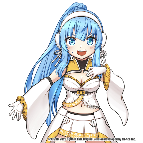 「フィデル兄コスのマリエルちゃんと、リーシュコスのマリエルちゃん たゆたう…たゆた」|ねこむらおたこのイラスト