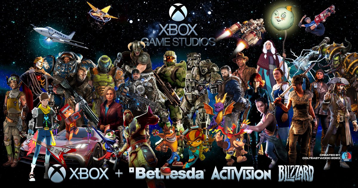 Colteastwood's tweet photo. ACTIVISION+BLIZZARD+XBOX!
Welcome to the Family! The most franchises, the biggest hits, the most choice and the BEST FANS!
#TeamXbox https://t.co/zBJnceHioa