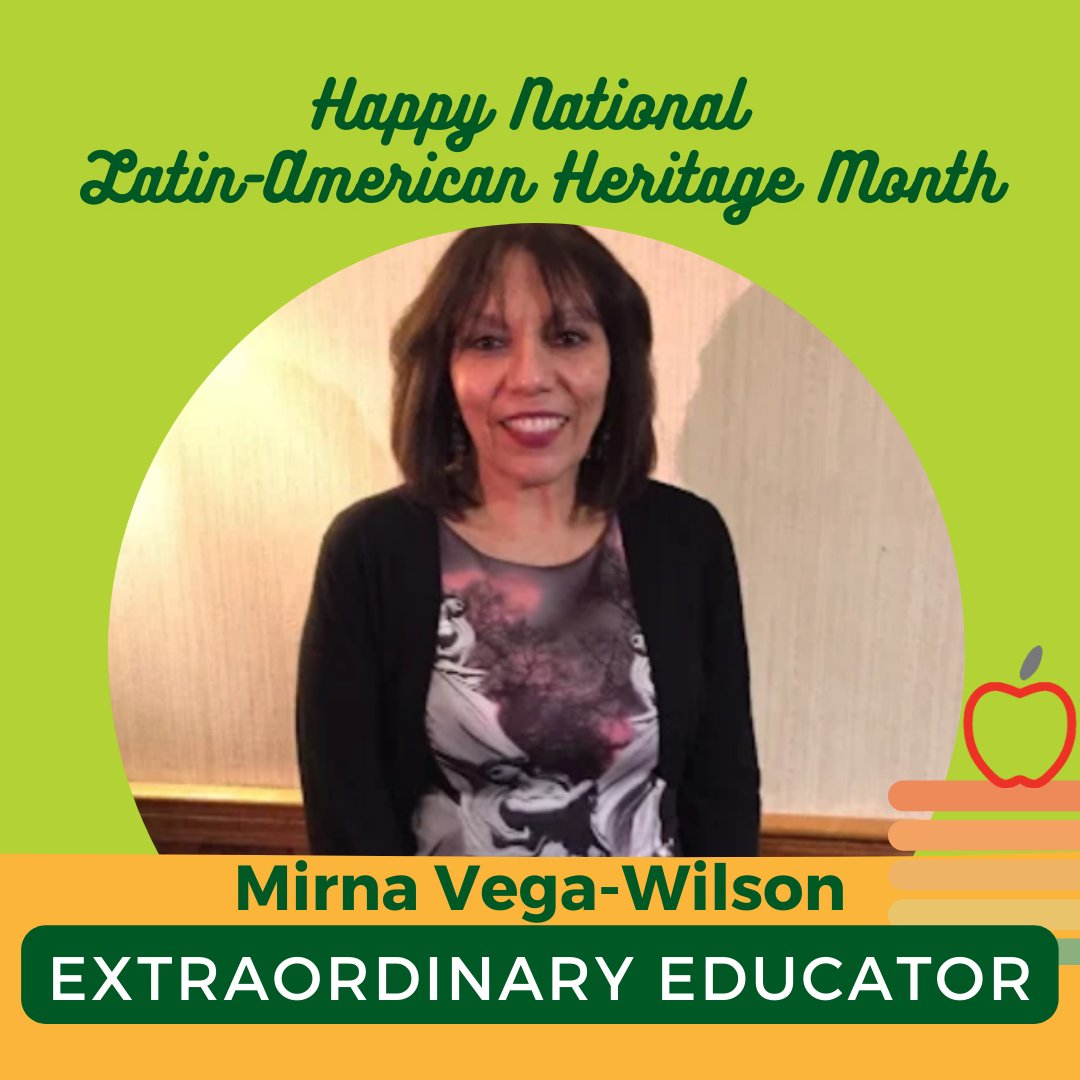 In celebration of #NationalLatinAmericanHeritageMonth, we're introducing you to some of the #ExtraordinaryEducators on our team. Meet Mirna Vega-Wilson, one of our amazing consultants.