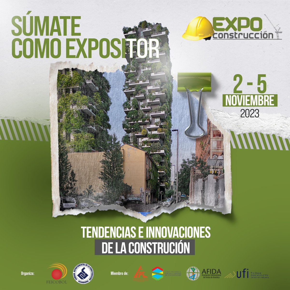 ¿Buscas un escenario para mostrar tus innovaciones en construcción al publico?
¡La #ExpoConstrucción es el lugar perfecto! Únete como expositor en este evento de vanguardia y sé parte de la revolución en la industria.
¡Reserva tu espacio ahora! 🚀
No esperes mas, participa!