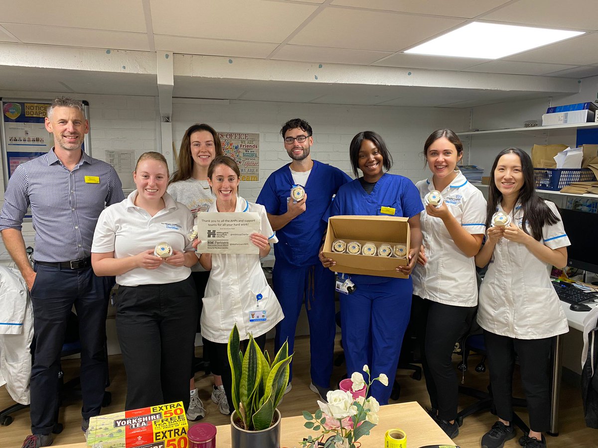 Today is the 6th annual #AHPsday a great day to say thank you to our brilliant teams and highlight the difference #AHPs can make to patients lives. Our dietetics team also celebrated with plenty of cake on. #AHPsday @HillingdonNHSFT @HillHospCharity @RMPartnersNHS