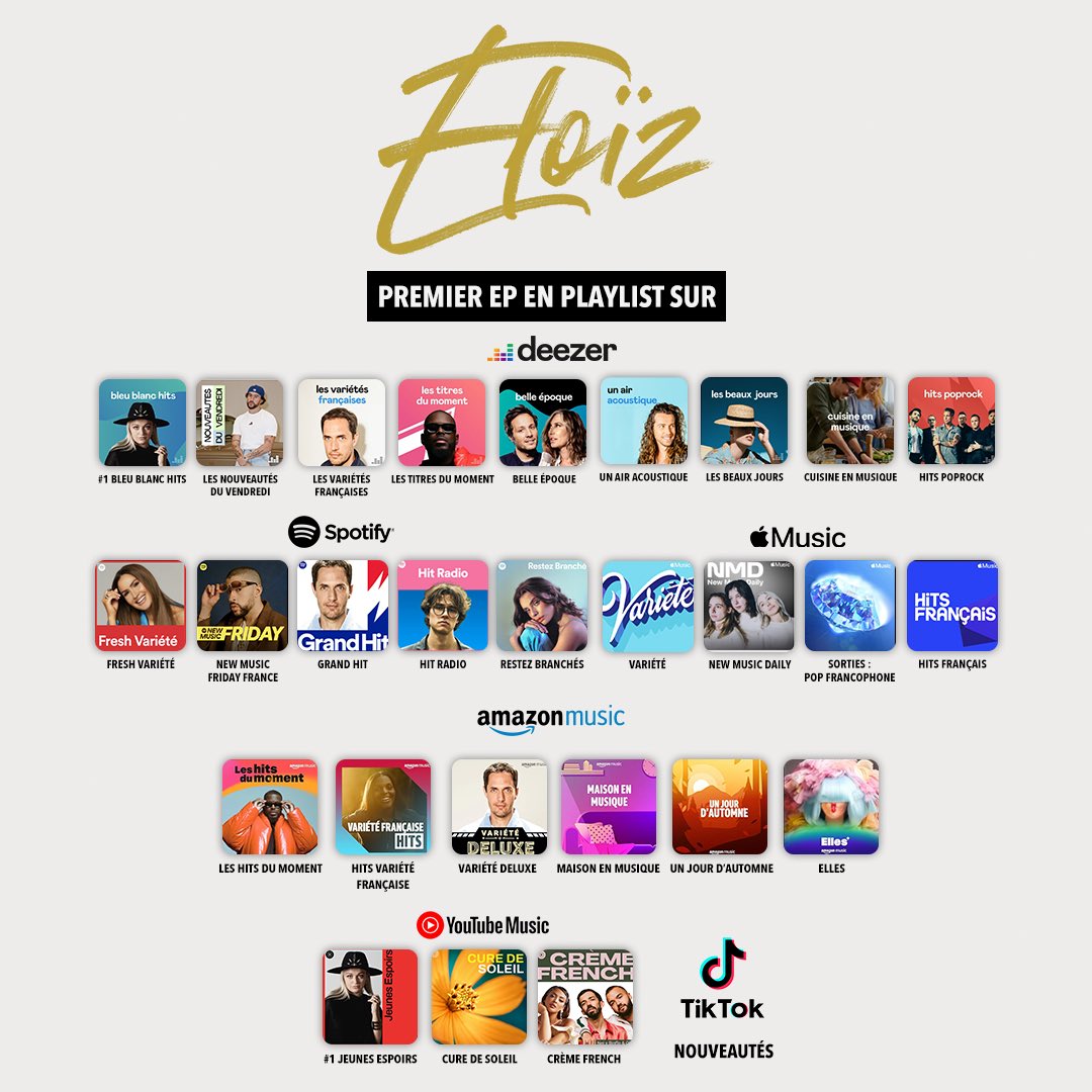 Le tout premier EP d’ <a href="/Eloizmusic/">Eloïz</a> vient de sortir ❤️‍🔥 💿 Inclus son tube « Hey bro » #4 de l’airplay général radio 🚀 
➡️ eloiz.bfan.link/EP 🎧