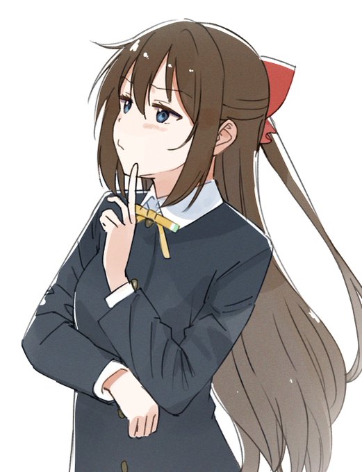 #ハテナをつけると可愛くなる 

        ◢███◣ 
        █◤ ◥█ 
        █   █ 
          ◢█◤ 
          █  

          █ 