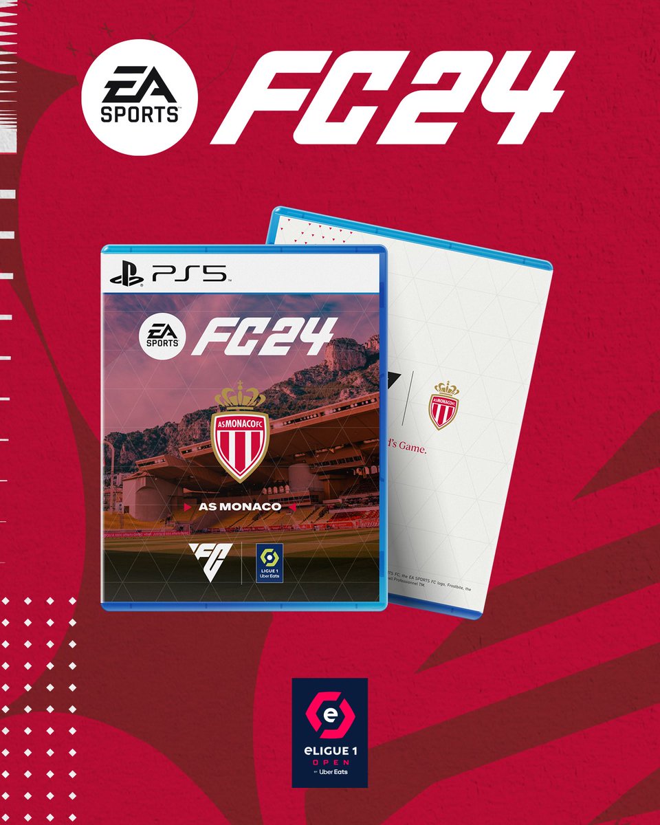 AS Monaco Esports (@asmonacoesports) on Twitter photo À l’occasion des inscriptions à la #eLigue1Open, remporte 1️⃣ code #FC24 sur la plateforme de ton choix (hors Nintendo Switch) !
👉 RT + Follow <a href="/ASMonacoEsports/">AS Monaco Esports</a> & <a href="/eligue1open/">eLigue 1 Open</a>
💬 Commente avec #eLigue1Open et mentionne la personne que tu souhaites affronter ! À l’occasion des inscriptions à la #eLigue1Open, remporte 1️⃣ code #FC24 sur la plateforme de ton choix (hors Nintendo Switch) !
👉 RT + Follow <a href="/ASMonacoEsports/">AS Monaco Esports</a> & <a href="/eligue1open/">eLigue 1 Open</a>
💬 Commente avec #eLigue1Open et mentionne la personne que tu souhaites affronter !