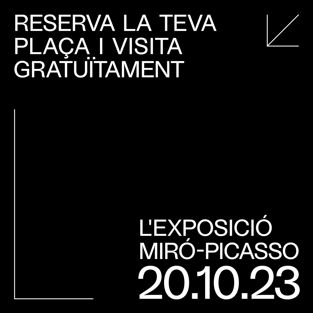 📢 Jornada de portes obertes al #MuseuPicasso amb motiu de la inauguració de l’exposició #MiróPicasso!

🗓️  20/10
⌚ 10-19h
🎫 Gratuïta amb reserva prèvia al nostre web.

👉 Aconsegueix la teva entrada: tinyurl.com/3puk3csb