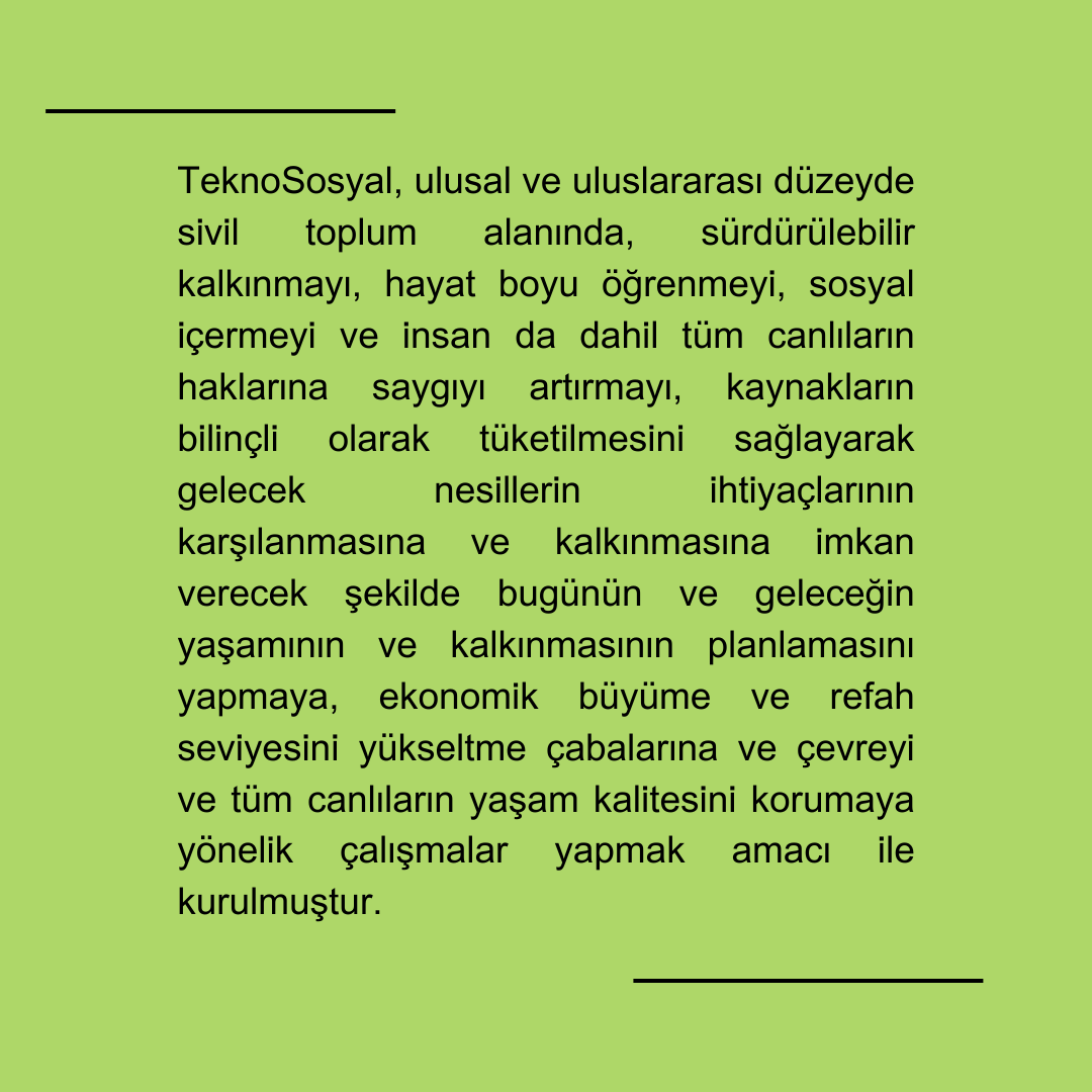 TeknoSosyal'i yakından tanımak ister misiniz? 👇