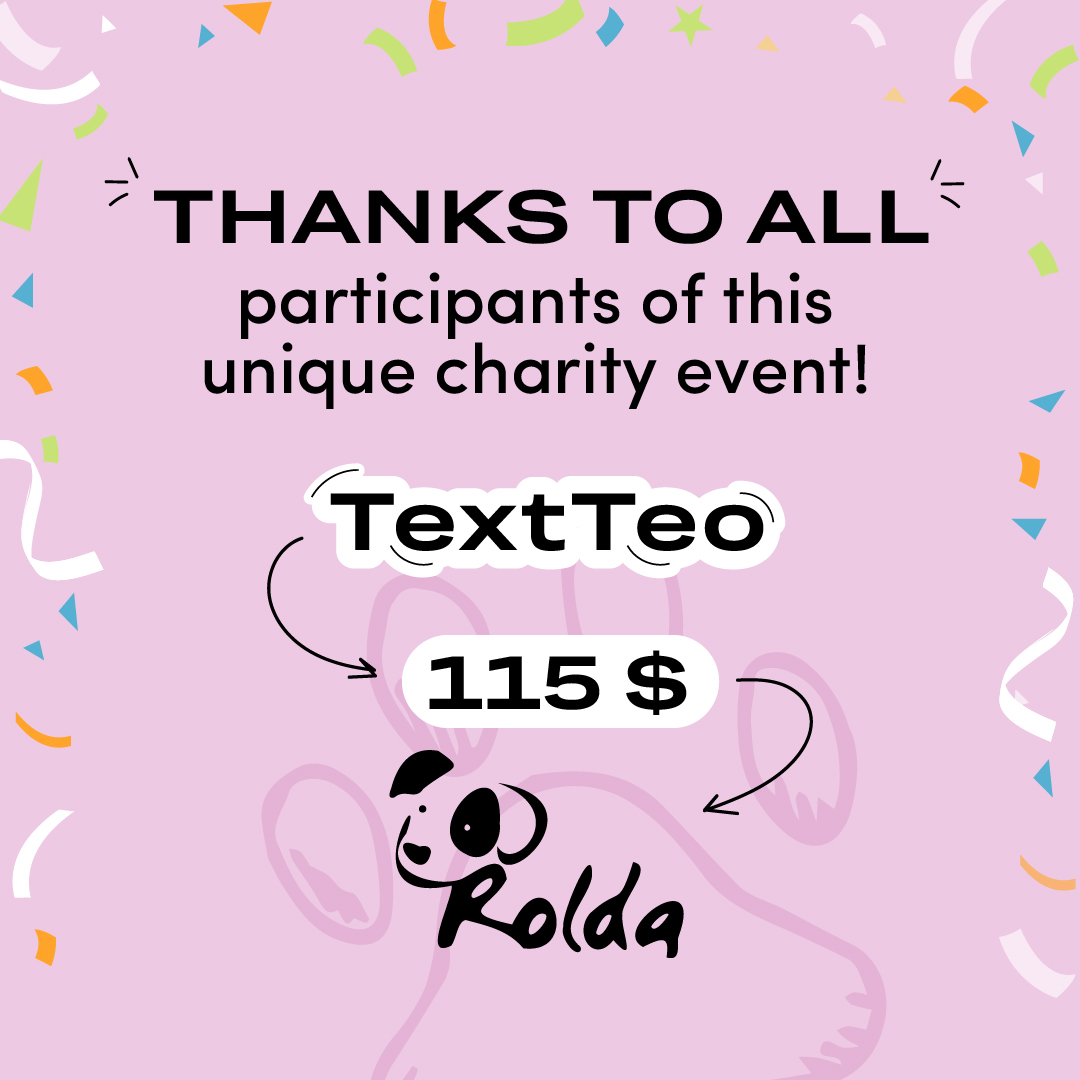 TextTeo_AI's tweet photo. Our unique event has come to an end, thank you all for your participation. The collected money was sent to our friends @ROLDAOrg . In the form of feedback came a thank you letter, which is addressed not only to us personally, but also to you. Thank you again!
#TextTeo #Charity https://t.co/2imux3ifcn