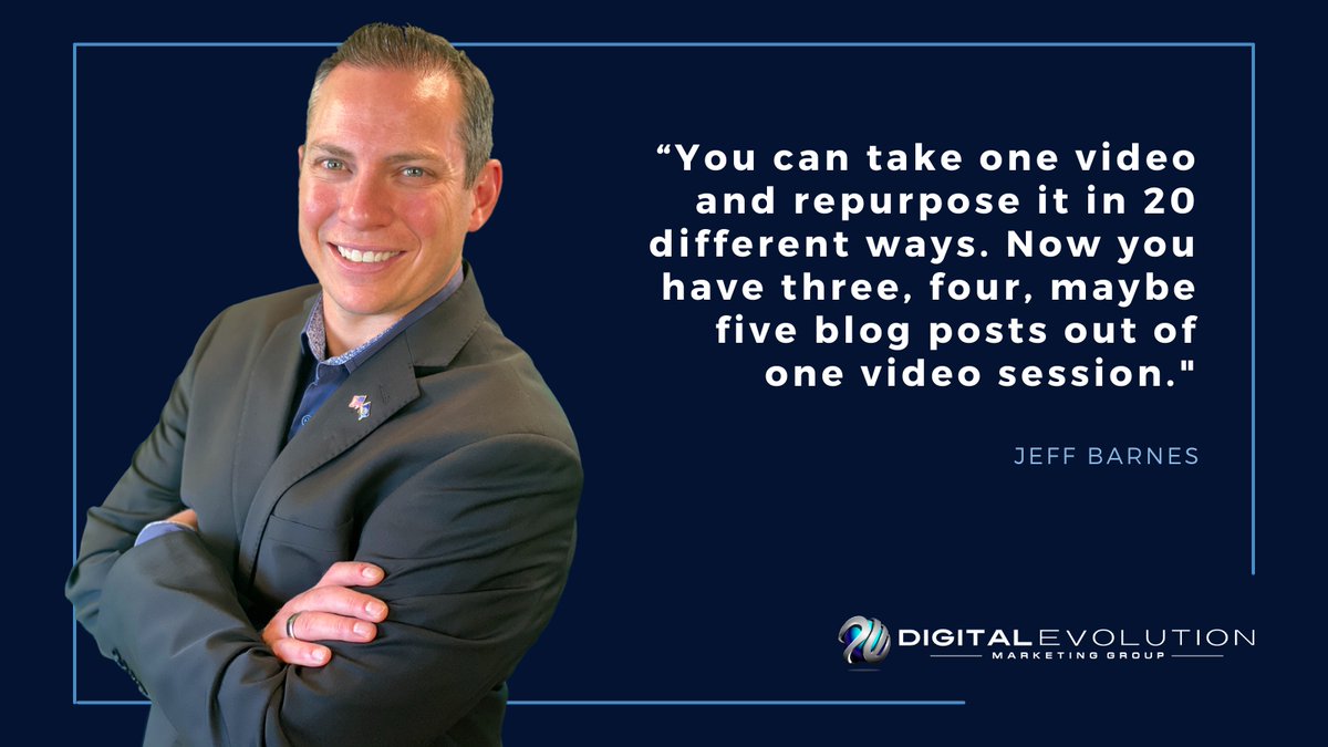 DigiEvoMktGrp's tweet image. Maximize your content&apos;s impact with video repurposing! Turn one video into countless blog posts and social media gems. Learn how at demg.io/demg. #EfficientContent
