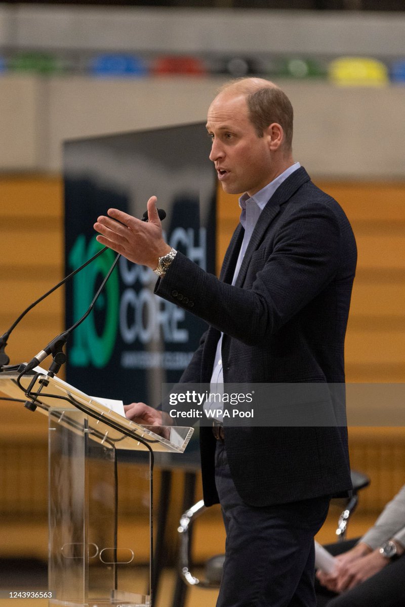 RoyaleVision's tweet image. #royal #flashback Oct 13, 2022 - Prince William and Catherine, The Prince and The Princess of Wales, attend the 10th Anniversary Celebration of #CoachCore at Copper Box Arena in London, England. (📸Heathcliff O'Malley - WPA)