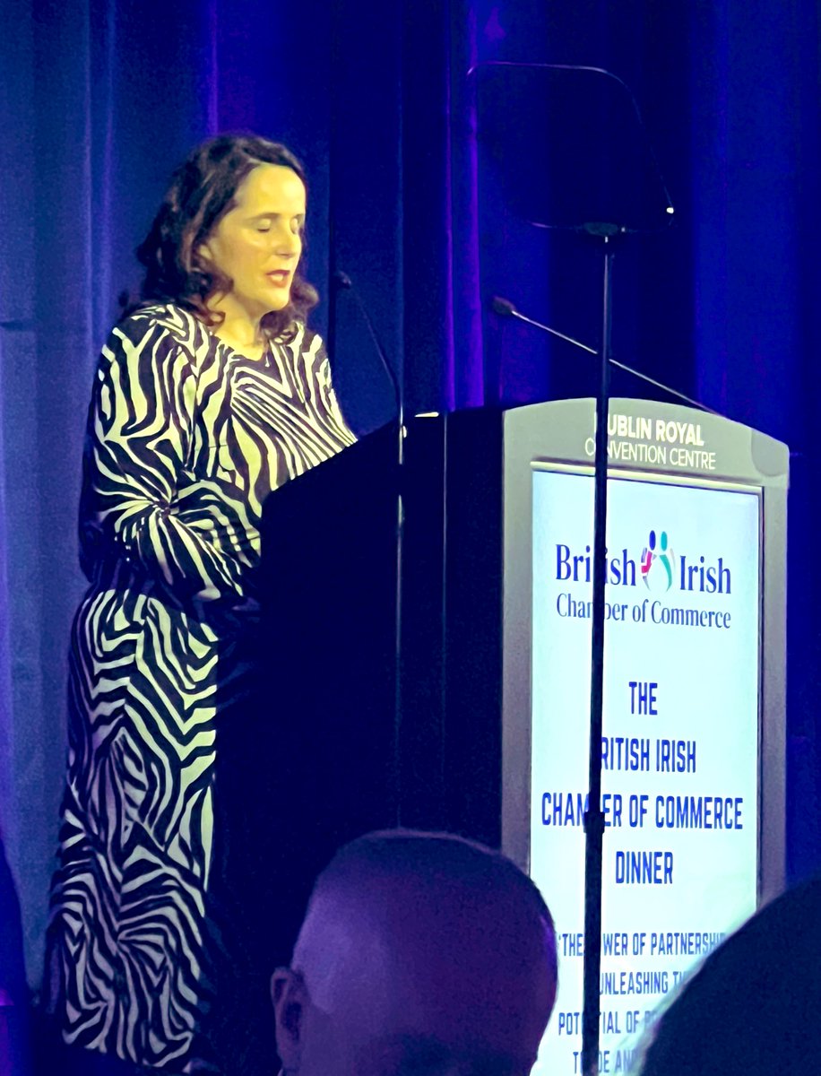 Great night in Dublin last night for the <a href="/BrIreCham/">British Irish Chamber of Commerce</a> Conference dinner. Delighted to do my first gig as Chamber Vice President and to have <a href="/LeoVaradkar/">Leo Varadkar</a> with us. Thanks to my brilliant guests <a href="/maevemonaghan/">Maeve Monaghan</a> <a href="/nualafmurphy/">nuala murphy she/her</a>