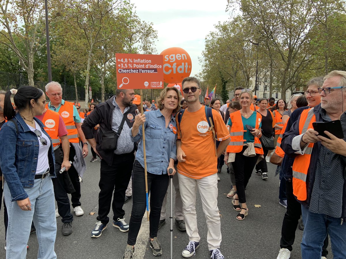 interco_cfdt's tweet image. La mobilisation #interco du #13octobre à Paris continue et ne désemplit pas💪 #inflation #Salaires