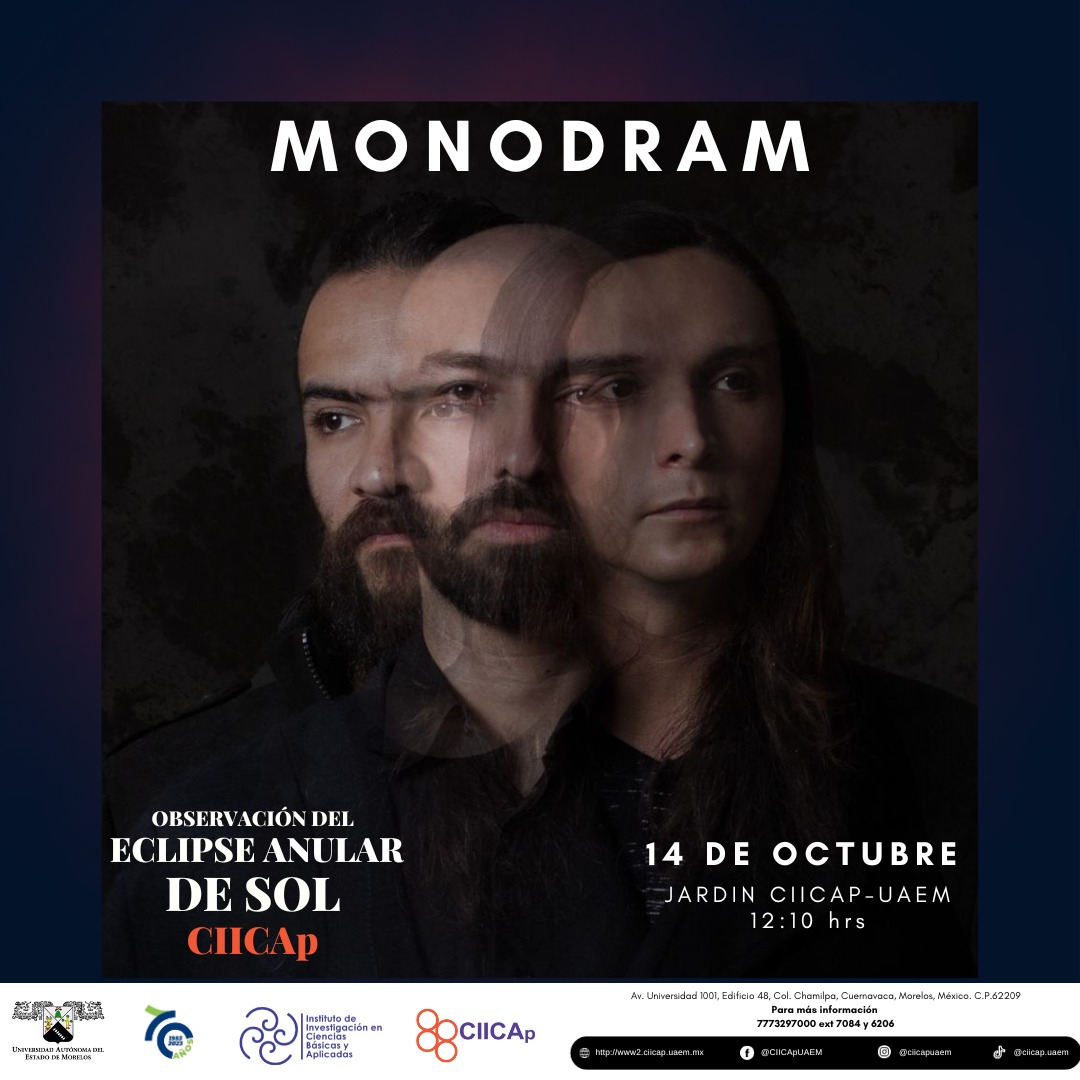 El pulso infinito del cosmos...
Les invitamos a disfrutar el Eclipse Anual de Sol con nosotros este sábado 14 de octubre en UAEM Cuernavaca.