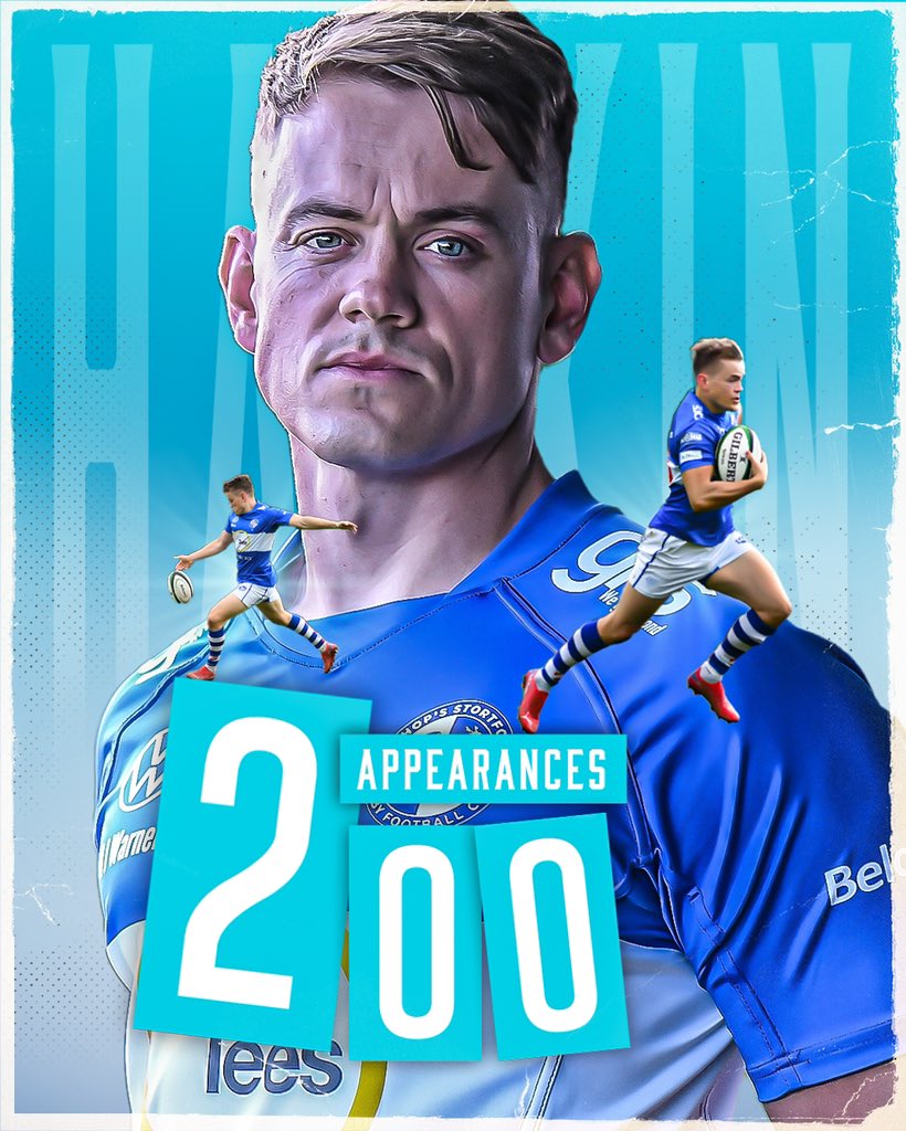 🔥200🔥 

On Saturday we will see an incredible achievement for back three Stortford Legend Nick Hankin. As he steps out on his 200th appearance for the club. 

Well done Nick 💙🤍

Sponsor : Tees <a href="/Tees_Law/">Tees</a> 

#COYB
