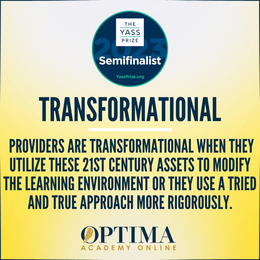 OptimaVR's tweet photo. Transformational is today's @Yassprize principle. Did you ever have a transformational educational opportunity?
Help OAO win the Parent Choice Award by voting EVERY day until November 25th at https://t.co/qGjwzj9qEV
#yassprize #edinnovators #innovationeducation #STOPforEducation https://t.co/bCd9eCIWhE