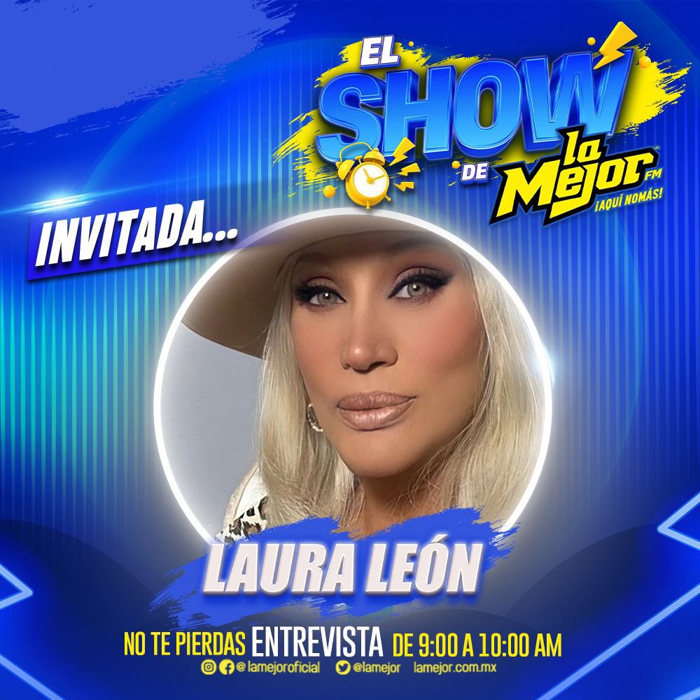 LaMejor's tweet photo. Más adelante llega a @LauraLeon_ a la cabina de #ElShowDeLaMejor para contarnos todo sobre su participación del #ColgateMultiverso 💥🪐🤩
¡No te pierdas la entrevista!🙌
#AquíNomás 🤠 https://t.co/13Q1cR0lIm