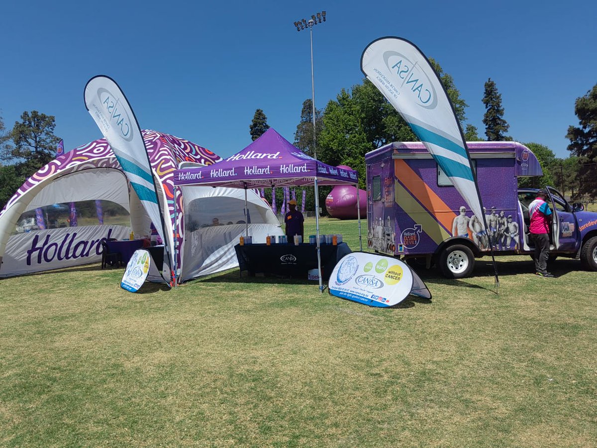 CANSA's tweet photo. Our #CANSAscreening team was busy today, doing 43 Prostate Specific Antigen blood tests in 2 hours at the @hollard @Daredevil_Run at Zoo lake today! Check the ManVan in the 2nd pic 😍
#FightingCancerTogether #ManVan #MensHealth https://t.co/EVIVgris4X