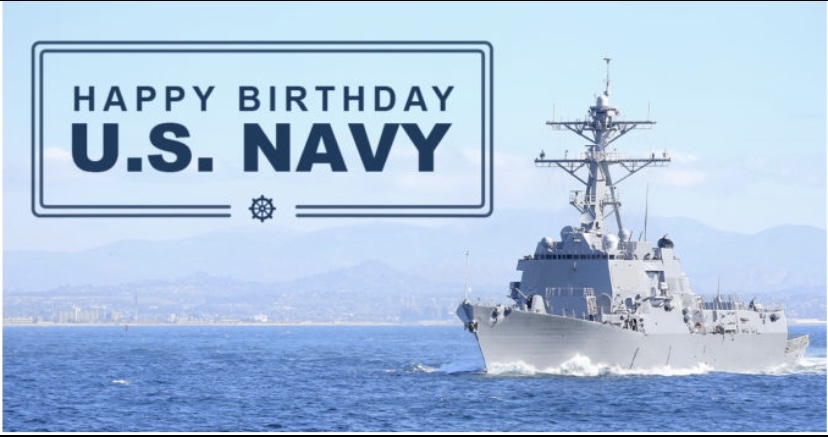 Protecting America at sea for 248 years. Happy Birthday U.S. Navy! ⚓️