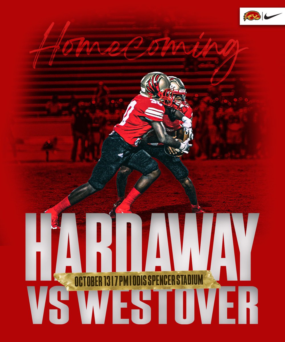 📅 Oct 13
⏰7:00 PM
🏟️  Odis Spencer Stadium
📍 Columbus, GA
🤝 HOMECOMING 🏈 
🔴🟡
📸<a href="/JLawsonGraphics/">Jess Lawson Graphics</a> 
#TheStandardIsTheStandard
#BrickByBrick     
#ItsHardToBeAHawk 
#APEXMENTALITY
#RecruitCollegeDrive