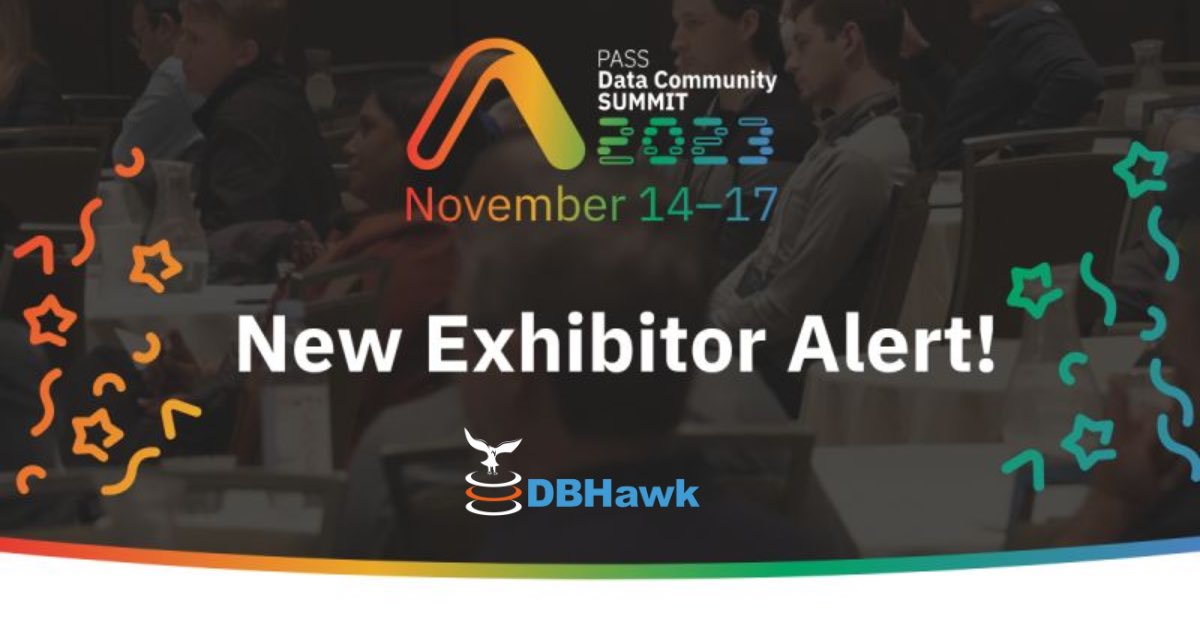 DBHawkSQLTool's tweet image. Counting down the days until the PASS Data Community Summit, happening from November 14-17! 🗓

We&apos;re thrilled to connect with fellow data enthusiasts in Seattle. Get ready for inspiring sessions, networking, and all things data-related.
See you there! 🚀 #DataCommunity