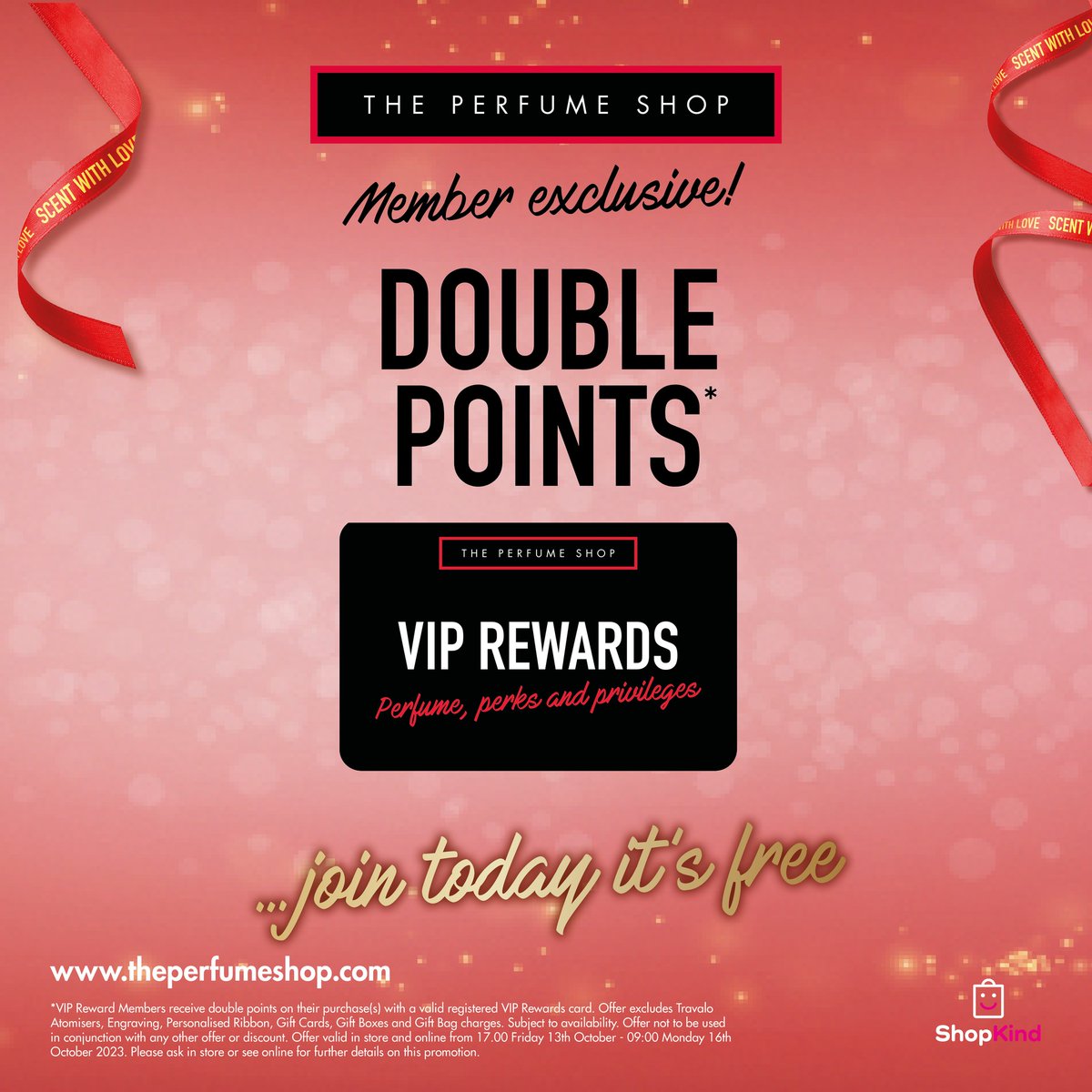 It’s Perfume Shop double points weekend! Our members only offer to build your points up ahead of Christmas. Visit us in store or online to join today The Perfume Shop #EarlyGifting2023 #theperfumeshop #tpssc