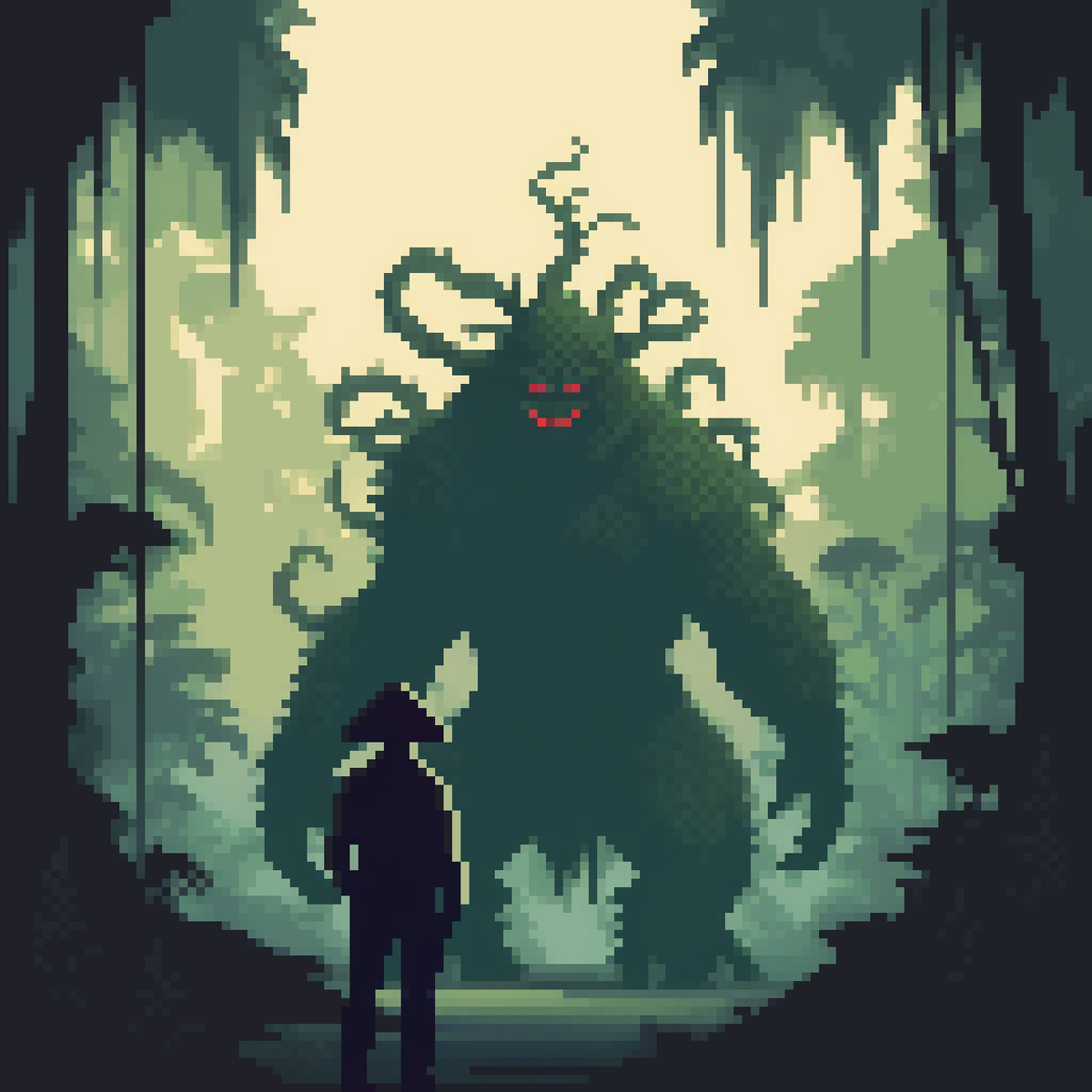 Amidst the unforgiving jungle, a relentless malevolence rules, shrouded in the deepest shadows of your nightmares.

"Nightmare" is available on Exchange Art
Link on bio.

10 Pieces 
0.1 Solana

Little alpha: Each edition has a hidden utility that will be revealed later. 🔼