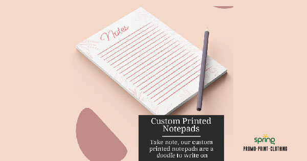 Spring_Promo's tweet photo. Custom printed note pads on 100gsm comes in A6, A5 and A4 size https://t.co/ijDrPu1nKv