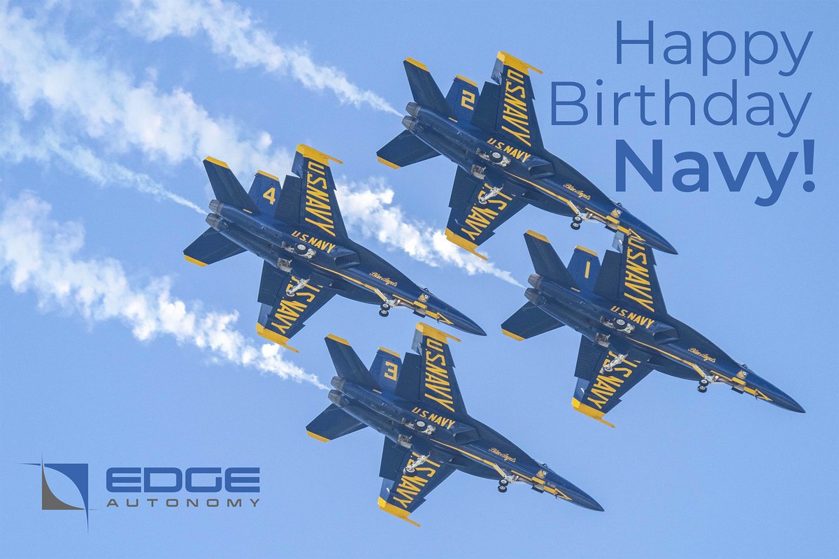 Today we celebrate the birthday of the US Navy, a tradition dating back to 1775. We reflect on the Navy's enduring commitment to defending the nation – thank you for your service!

#HappyBirthday #USNavy #ThankYouForYourService